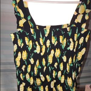 Vs Pink Lemon Crop/Tank Top